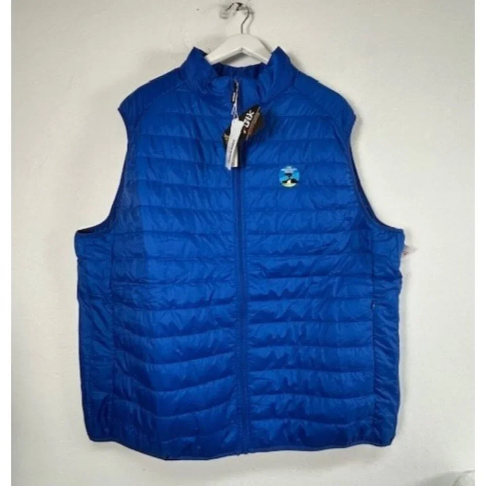 New Core 365 Men's Prevail Puffer Vest 2XL Blue Outerwear AT&T Pebble Beach Golf